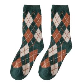 Diamond Wool Crew Scoks