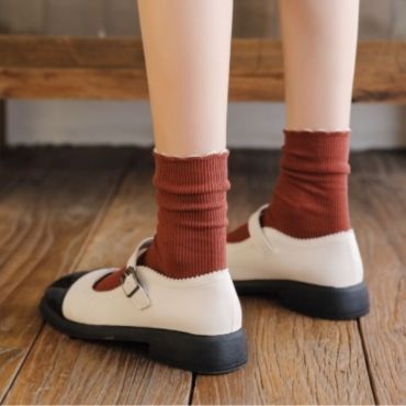 Red Ladies' Slouch Socks in Bulk