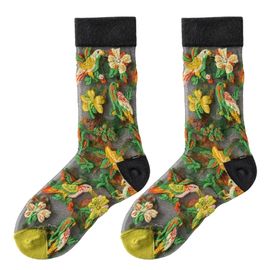 Black & Yellow Silky Socks