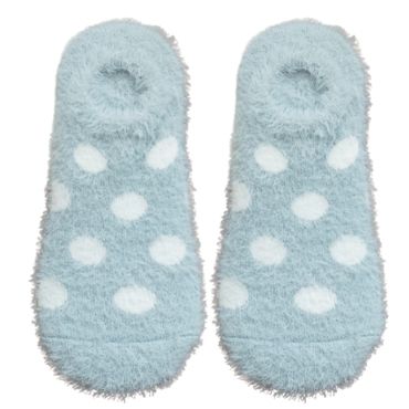 Dot Fluffy No Show Socks