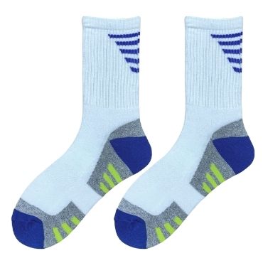White Half Cushion Polyester Socks Wholesale