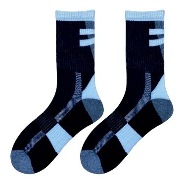 Black Half Cushion Polyester Socks Wholesale