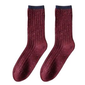 Women's Point Yarn Bulk Crew Socks