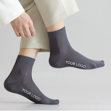 custom logo eco-friendly men's bamboo ankle socks factory