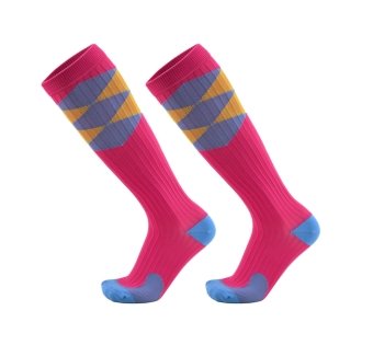 knee high compression socks red